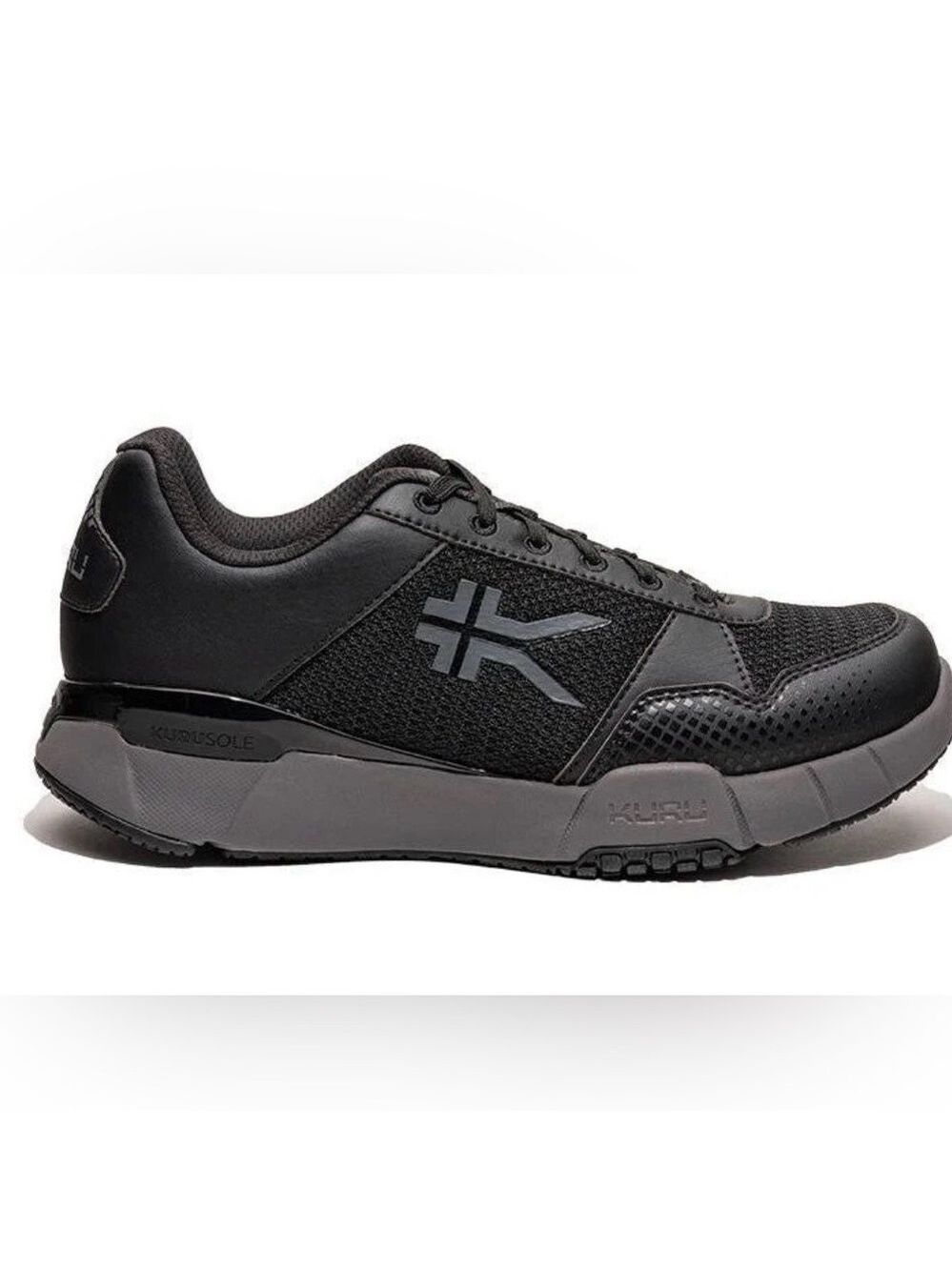 Kuru Women’s Black and Gray Athletic Walking Sneakers - Size 12